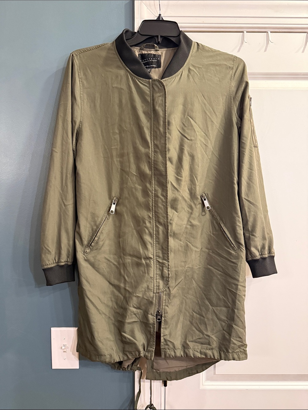 Sanctuary Green Tunic Style Jacket